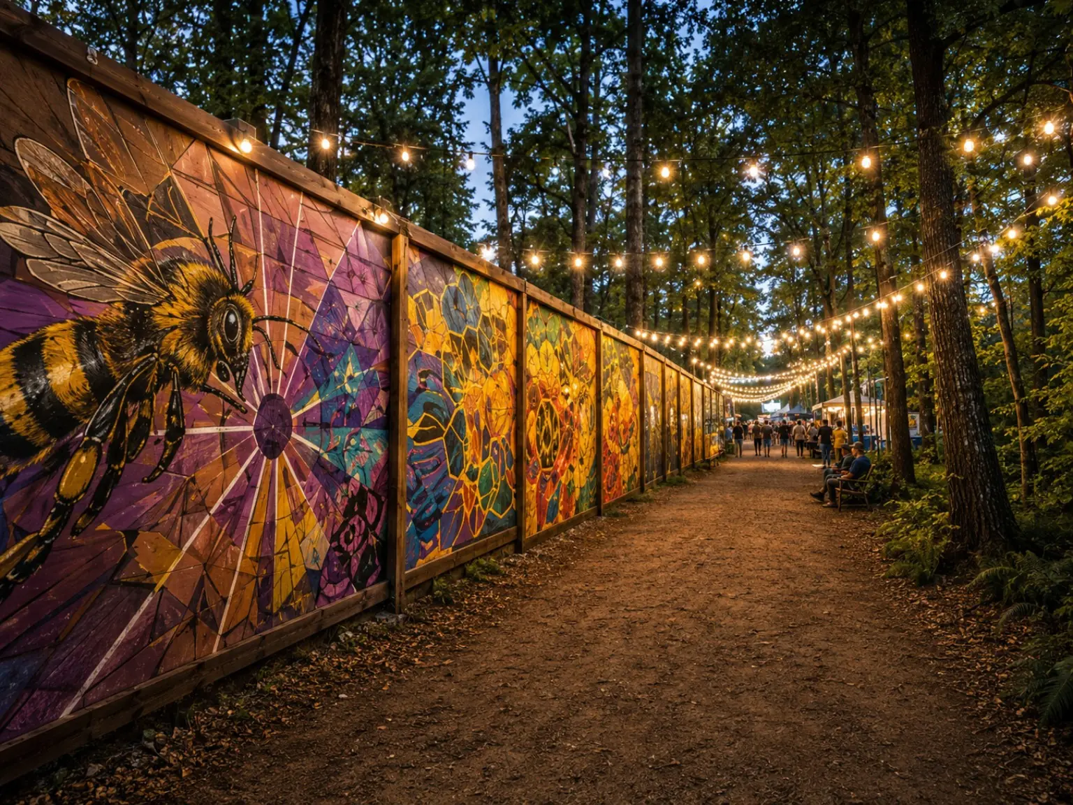 Art Alley / Live Mural Wall concept rendering