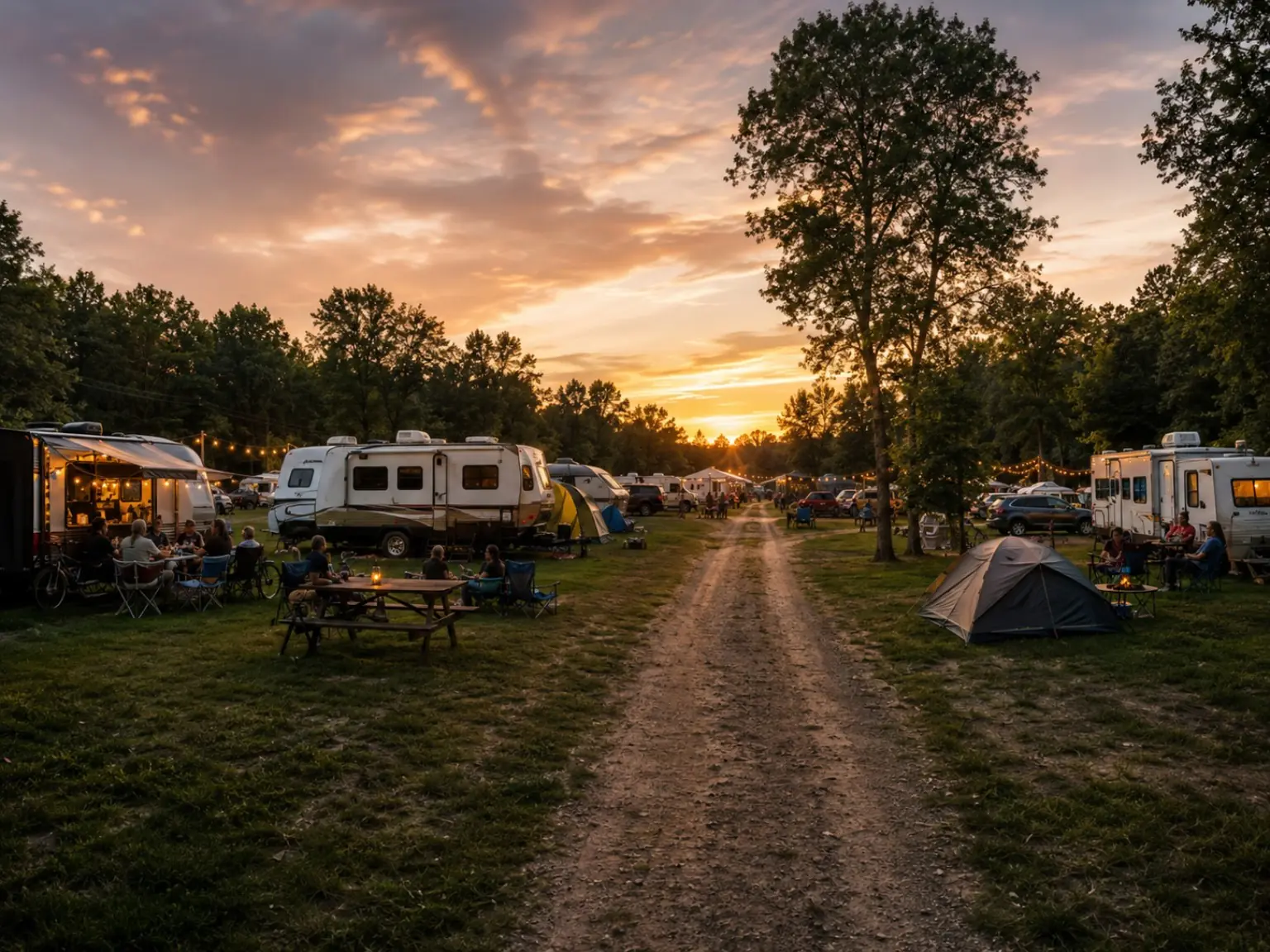 RV / Tent Camping concept rendering
